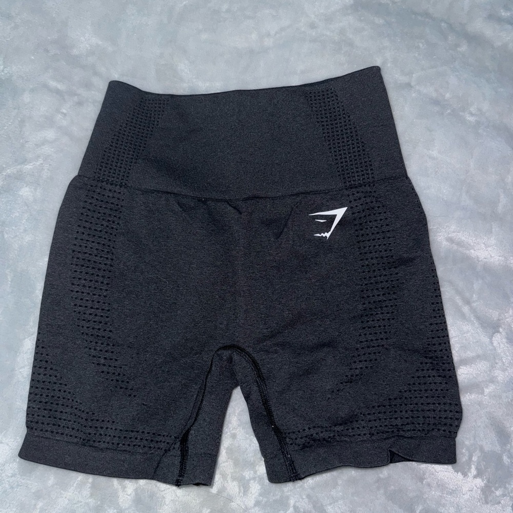 Like New Black Gymshark contour shorts